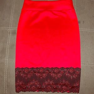 Red pencil skirt worn once